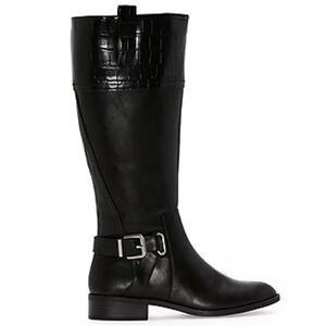 St. John's Bay Womens Roslyn Wide Calf Stacked Heel Riding keel I’ll ll